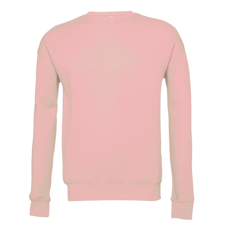 Bella Canvas Unisex Drop Shoulder Fleece – Pink