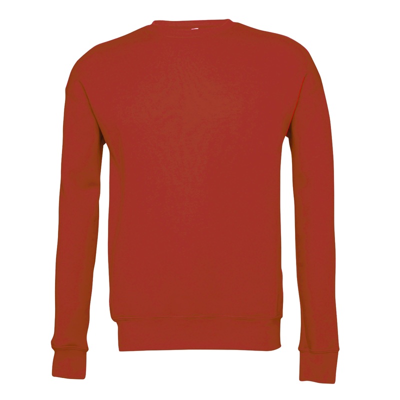 Bella Canvas Unisex Drop Shoulder Fleece – Red