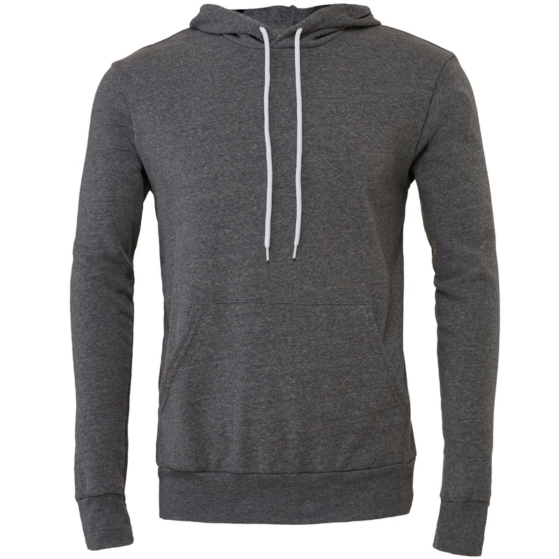 Bella Canvas Unisex Polycotton Fleece Pullover Hoodie – Deep Heather