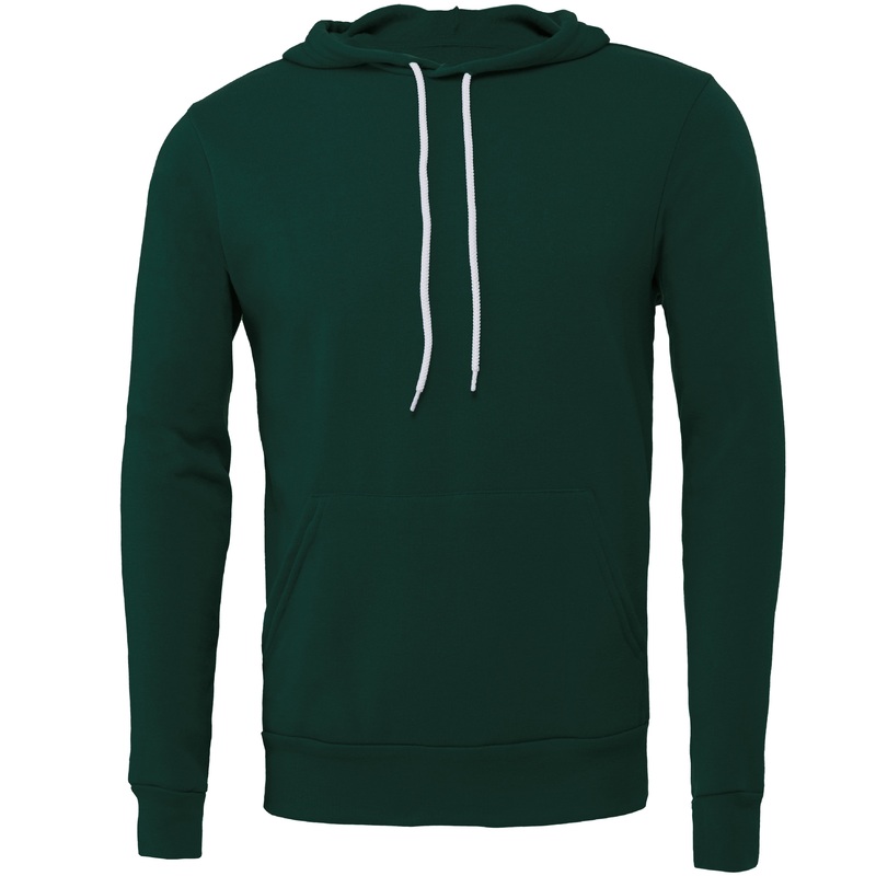 Bella Canvas Unisex Polycotton Fleece Pullover Hoodie – Forest