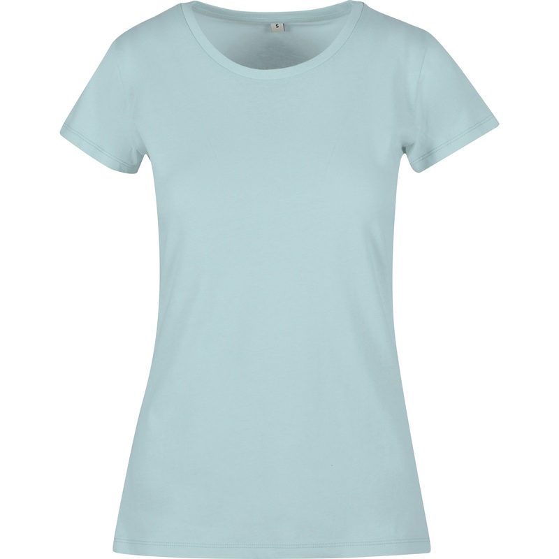 Build Your Brand Basic Women’s Basic Tee – Ocean Blue