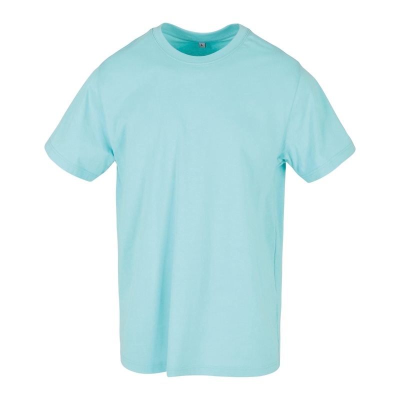 Build Your Brand T-Shirt Round-Neck – Beryl Blue