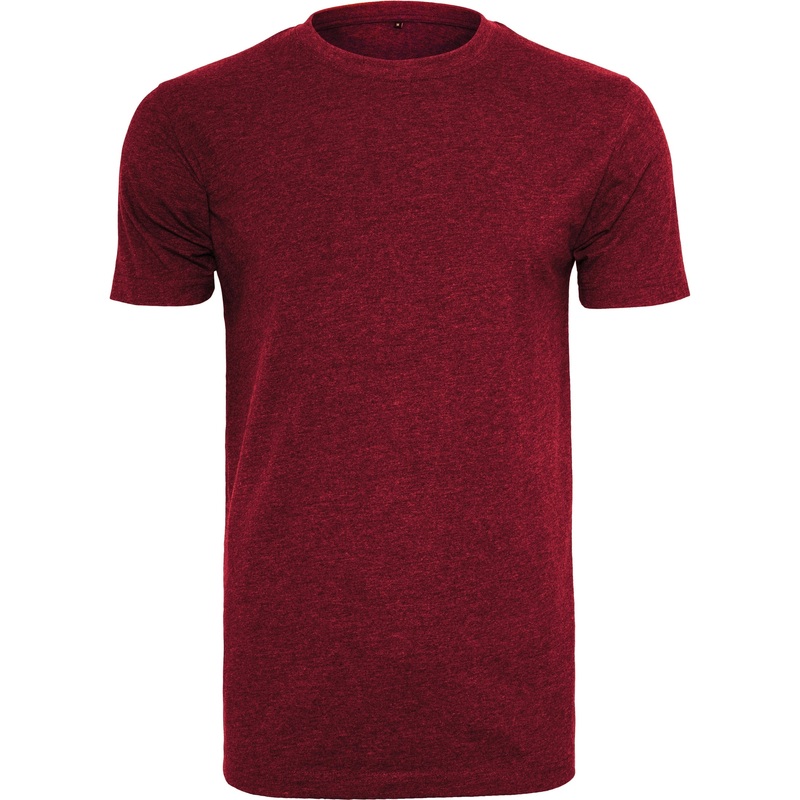 Build Your Brand T-Shirt Round-Neck – Burgundy