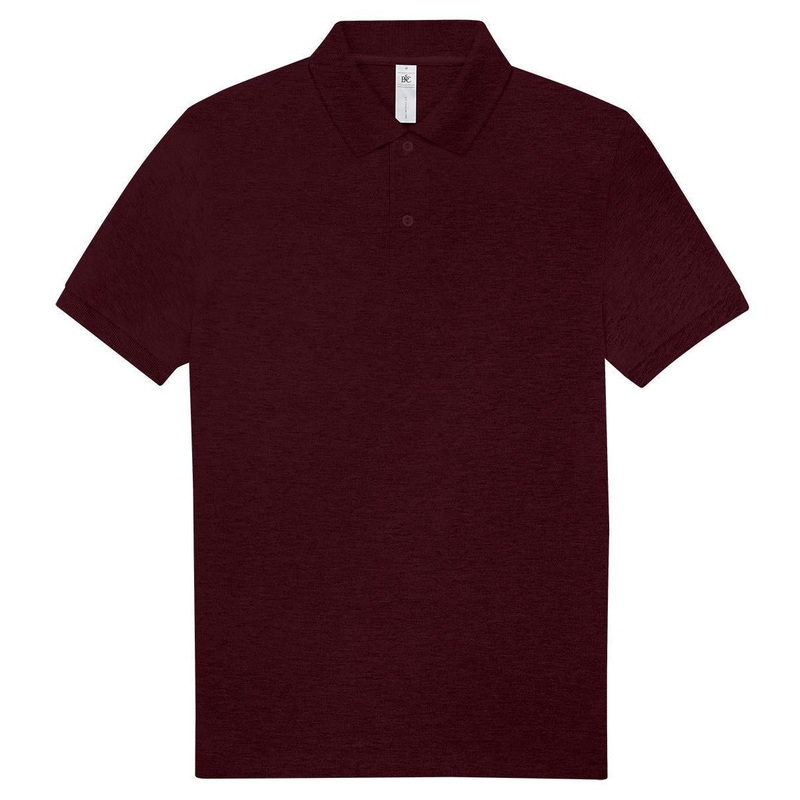 B&C Collection My Polo 210 – Heather Burgundy