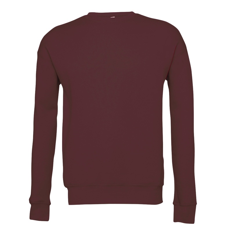 Bella Canvas Unisex Drop Shoulder Fleece – Maroon