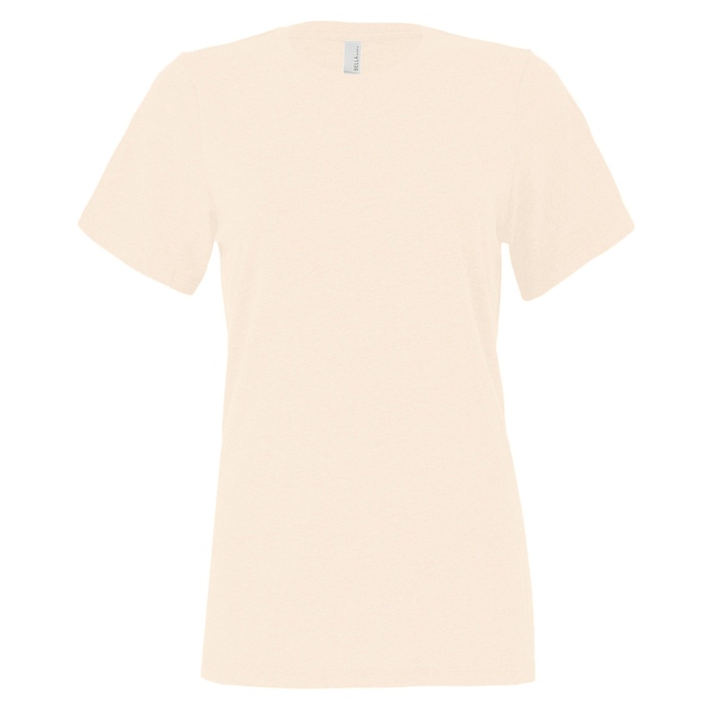 Bella Canvas Women’s Relaxed Jersey Short Sleeve Tee – Heather Natural