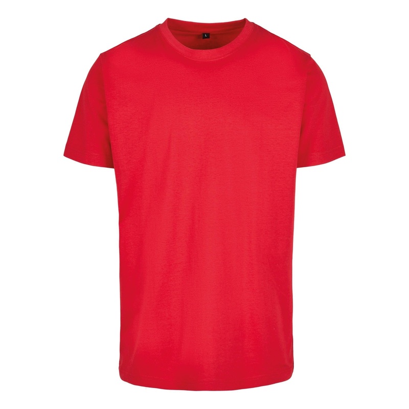 Build Your Brand T-Shirt Round-Neck – City Red
