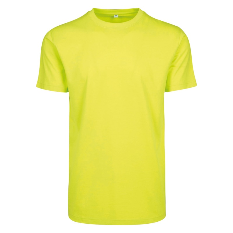 Build Your Brand T-Shirt Round-Neck – Frozen Yellow