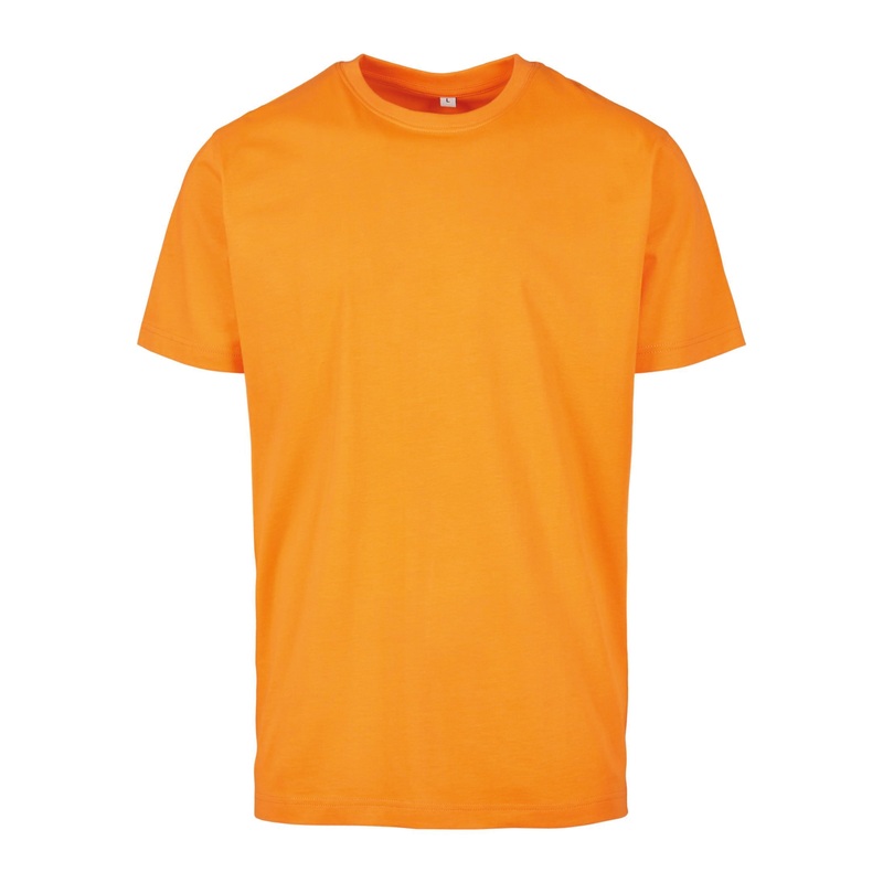 Build Your Brand T-Shirt Round-Neck – Paradise Orange
