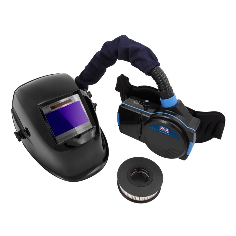 Sealey Welding Helmet with TH1 Powered Air Purifying Respirator (PAPR) Auto Darkening