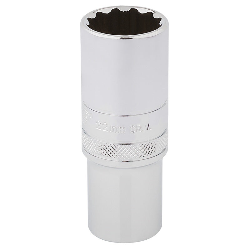 Draper 1/2 Square Drive HI-TORQ 12 Point Deep Socket (22mm)