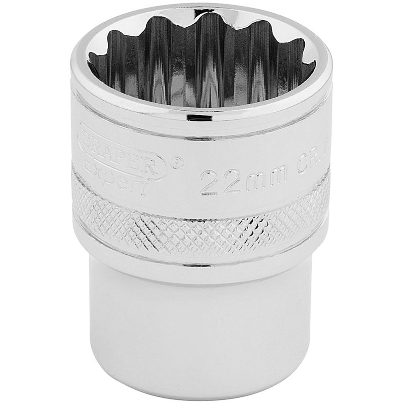 Draper 1/2 Square Drive HI-TORQ 12 Point Socket (22mm)