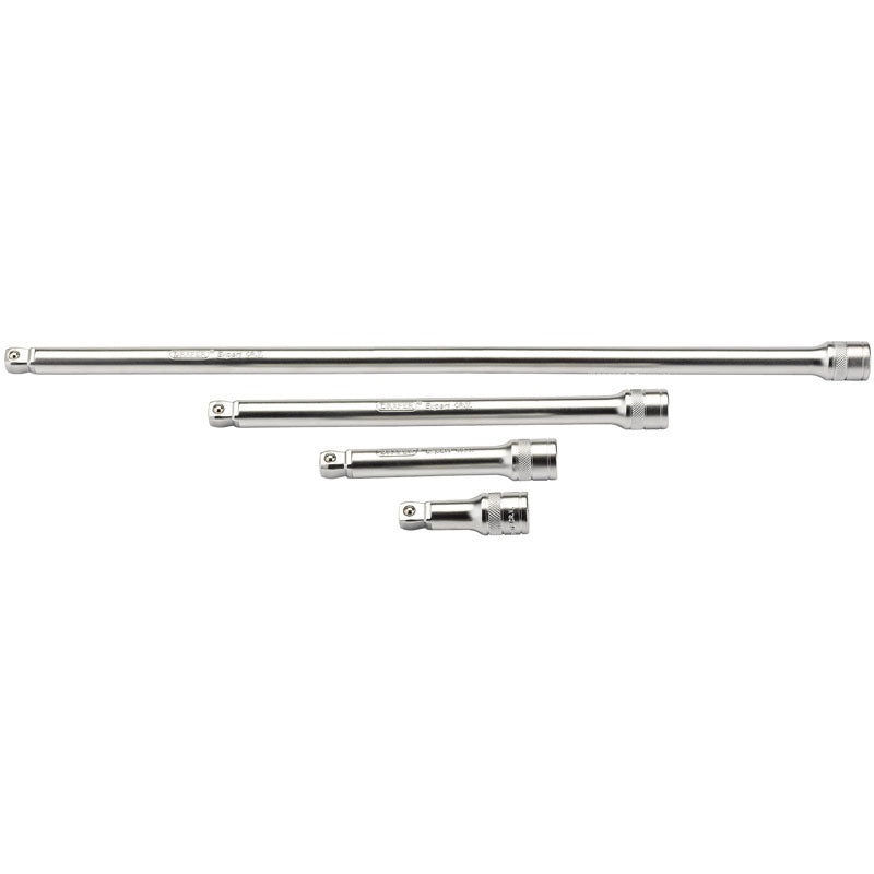 Draper 1/2 Sq. Dr. Wobble Extension Bar Set (Micro Satin Chrome) (4 Piece)