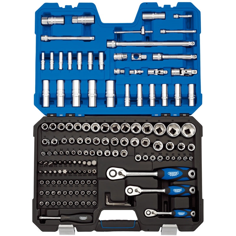 Draper 1/4, 3/8 and 1/2 Sq. Dr. Metric Socket and Socket Bit Set (149 piece)