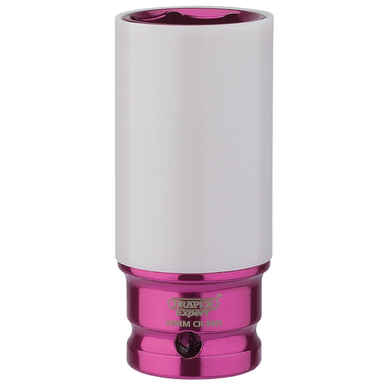 Draper 1/2 Sq. Dr. HI-TORQ Wheel Nut Socket for Alloy Wheels (24mm)