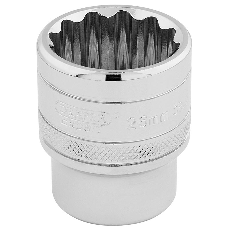 Draper 1/2 Square Drive HI-TORQ 12 Point Socket (26mm)