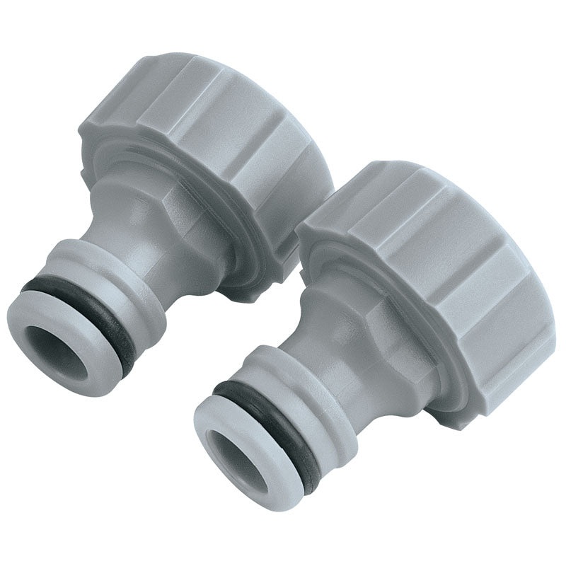 Draper Twin Pack of Outdoor Tap Connectors (3/4)
