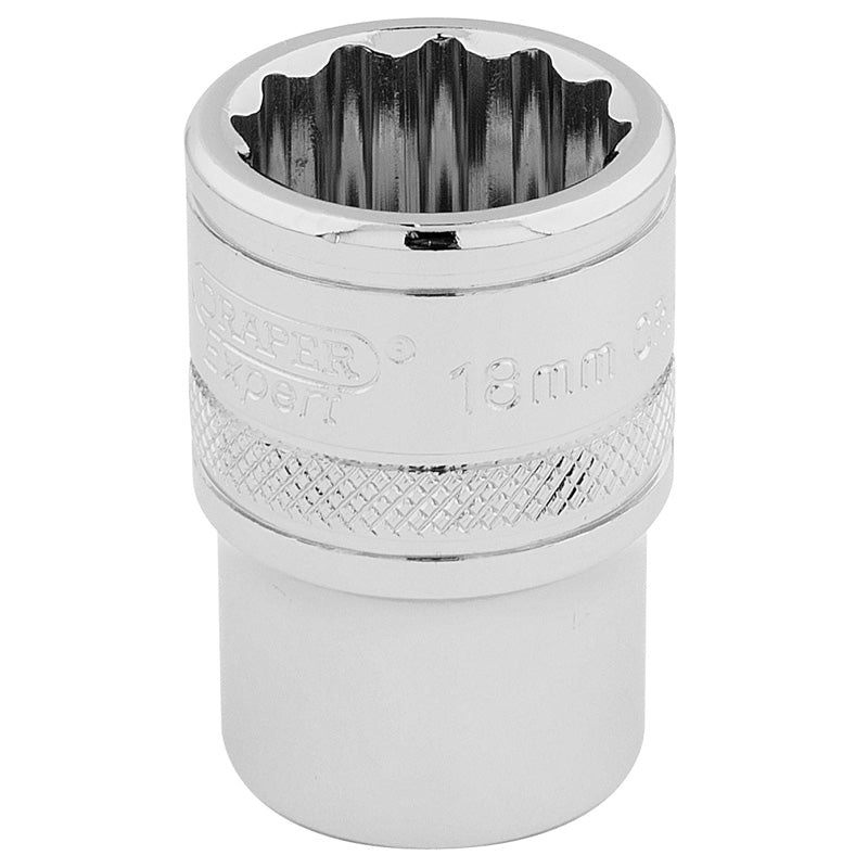 Draper 1/2 Square Drive HI-TORQ 12 Point Socket (18mm)