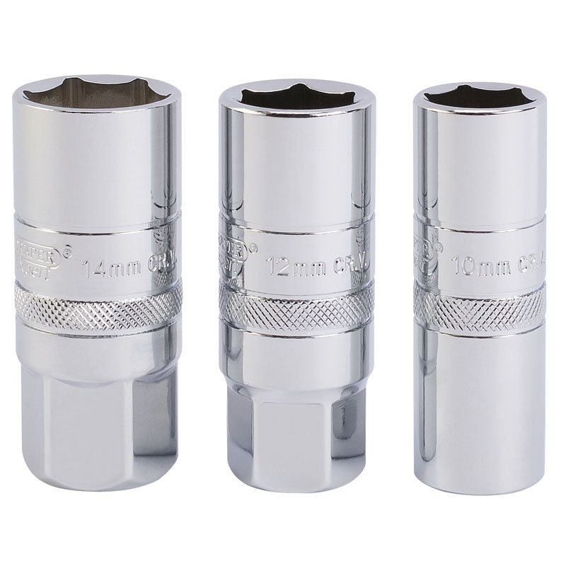 Draper 1/2 Sq Dr Set of Spark Plug Sockets (3 piece)