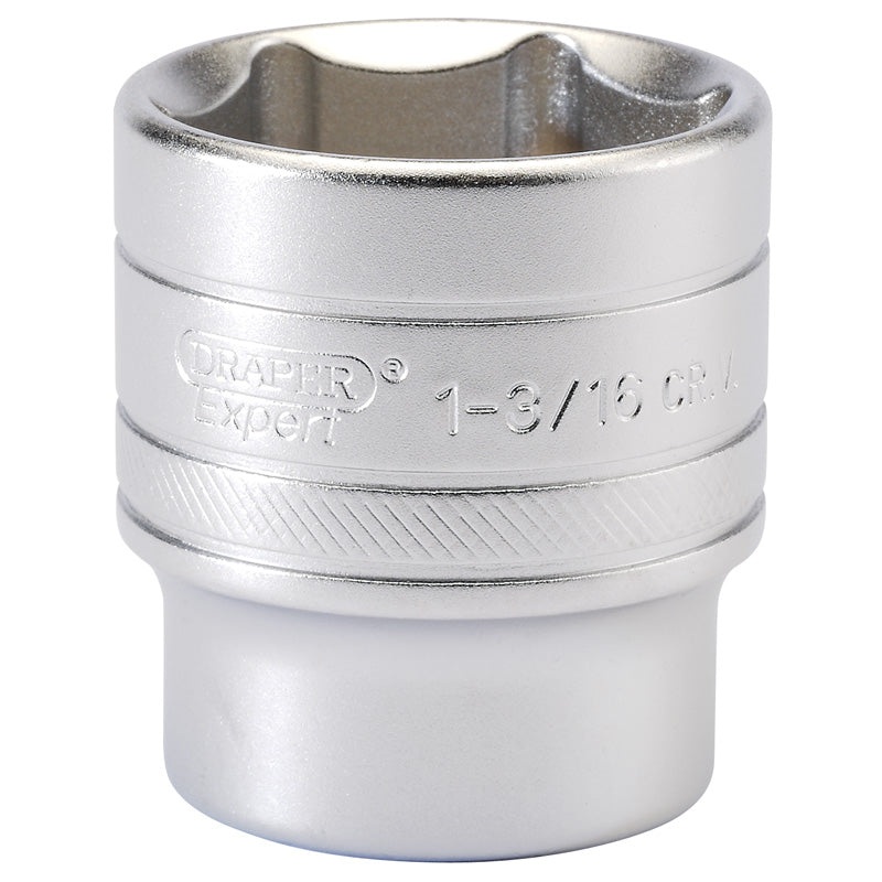Draper 1/2 Square Drive 6 Point Imperial Socket (1.3/16)