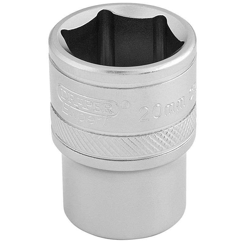 Draper 1/2 Square Drive 6 Point Metric Socket (20mm)