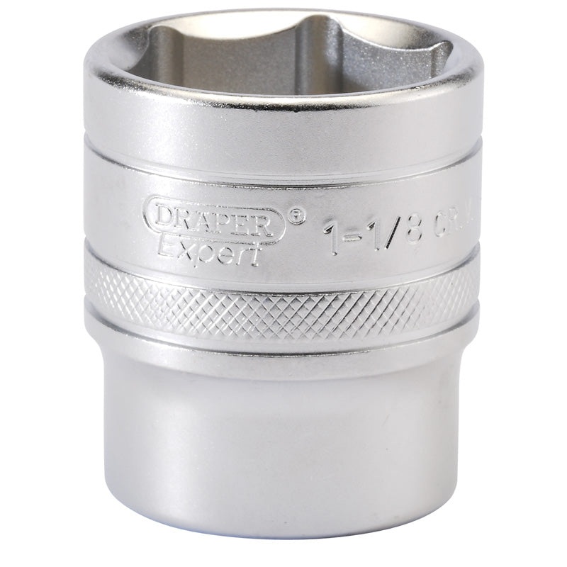 Draper 1/2 Square Drive 6 Point Imperial Socket (1.1/8)