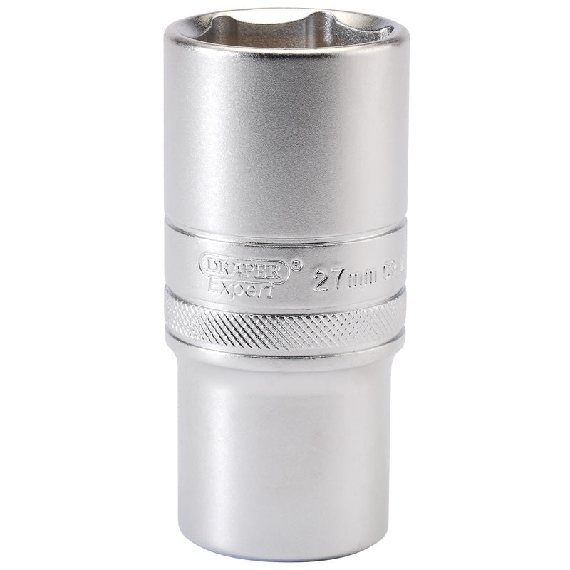 Draper 1/2 Square Drive 6 Point Metric Deep Socket (27mm)