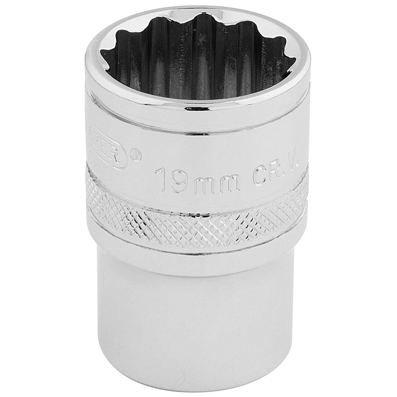 Draper 1/2 Square Drive HI-TORQ 12 Point Socket (19mm)