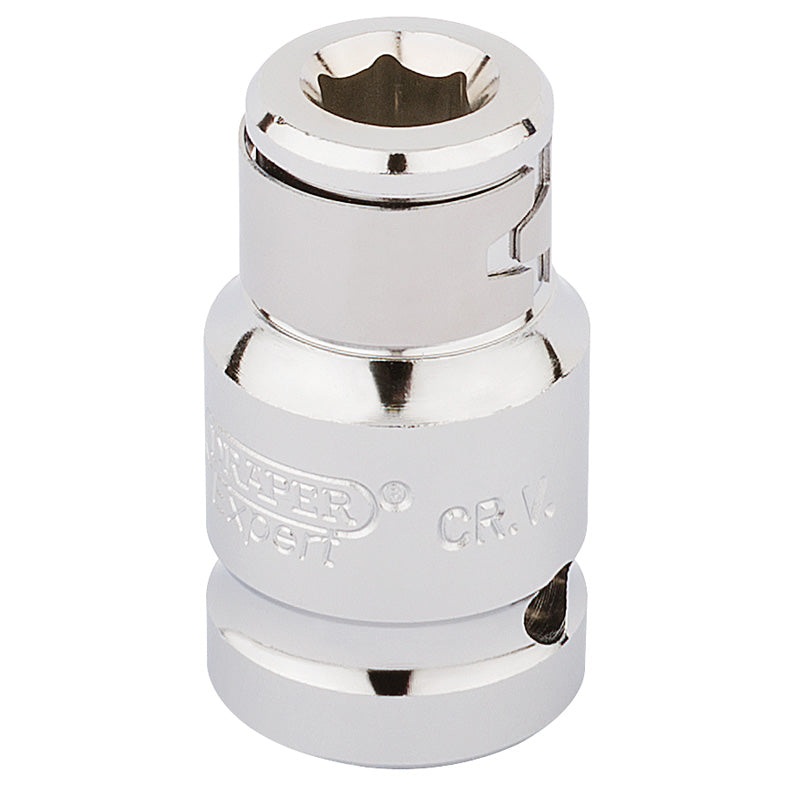 Draper 1/2 Square Drive x 5/16 Hexagon Screwdriver Bit Holding Socket
