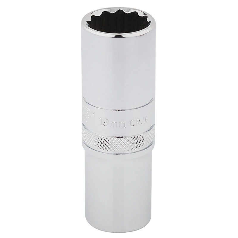 Draper 1/2 Square Drive HI-TORQ 12 Point Deep Socket (19mm)