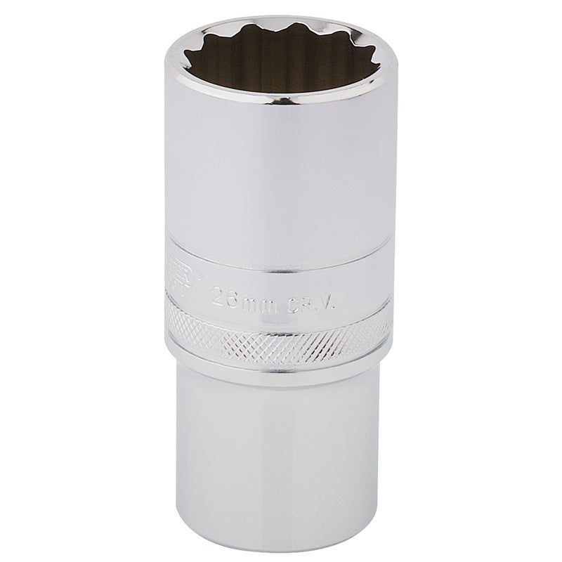 Draper 1/2 Square Drive HI-TORQ 12 Point Deep Socket (26mm)