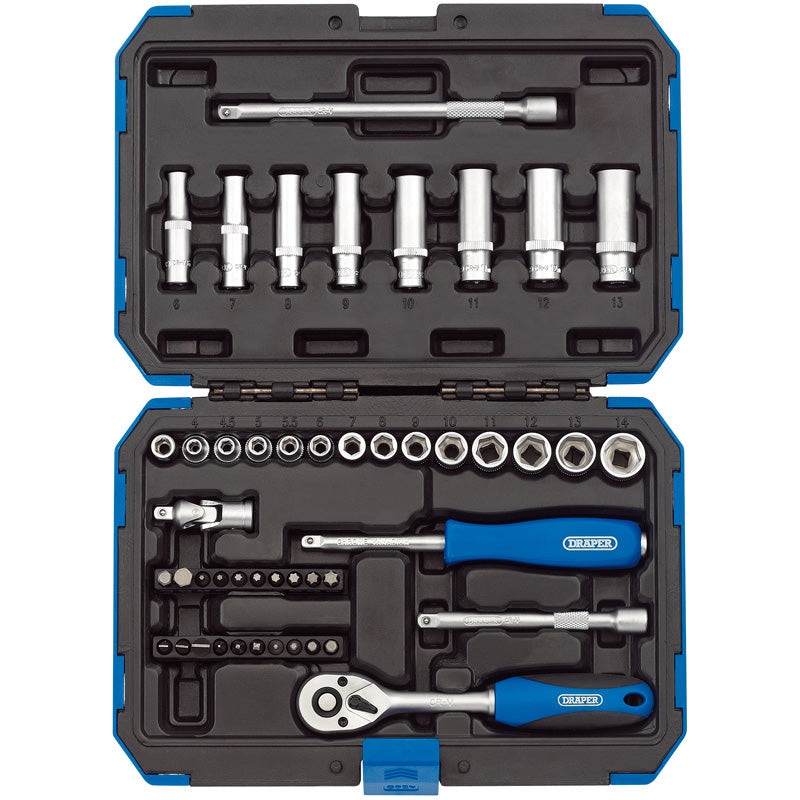 Draper 1/4 Sq. Dr. Metric Socket Set (47 Piece)