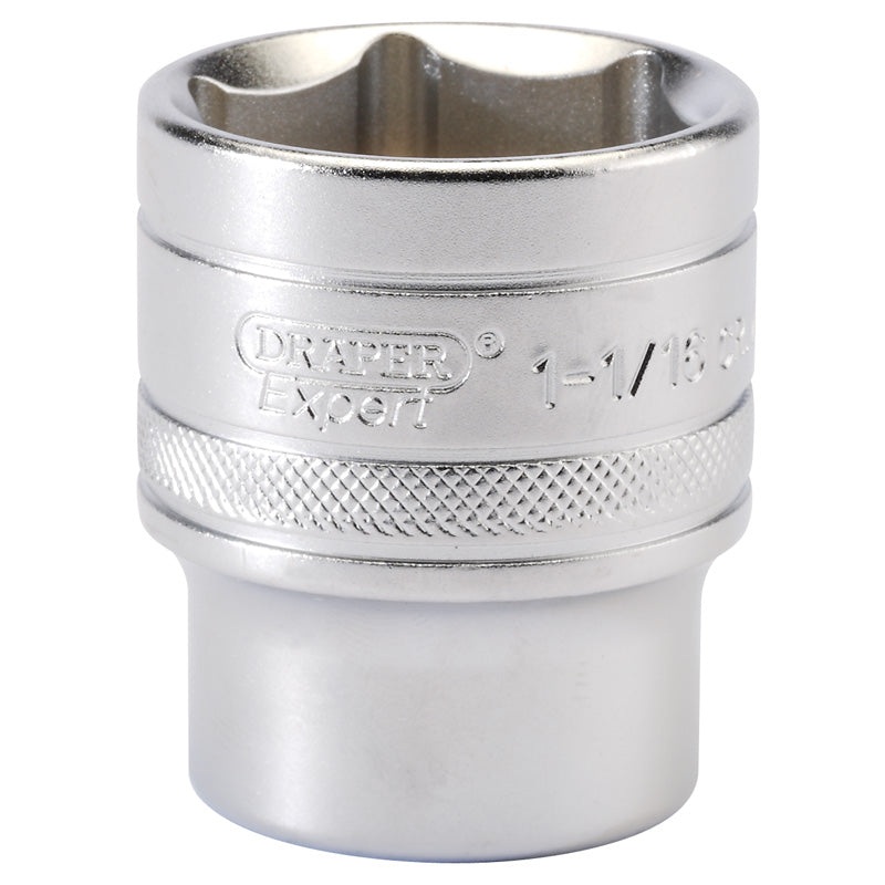 Draper 1/2 Square Drive 6 Point Imperial Socket (1.1/16)