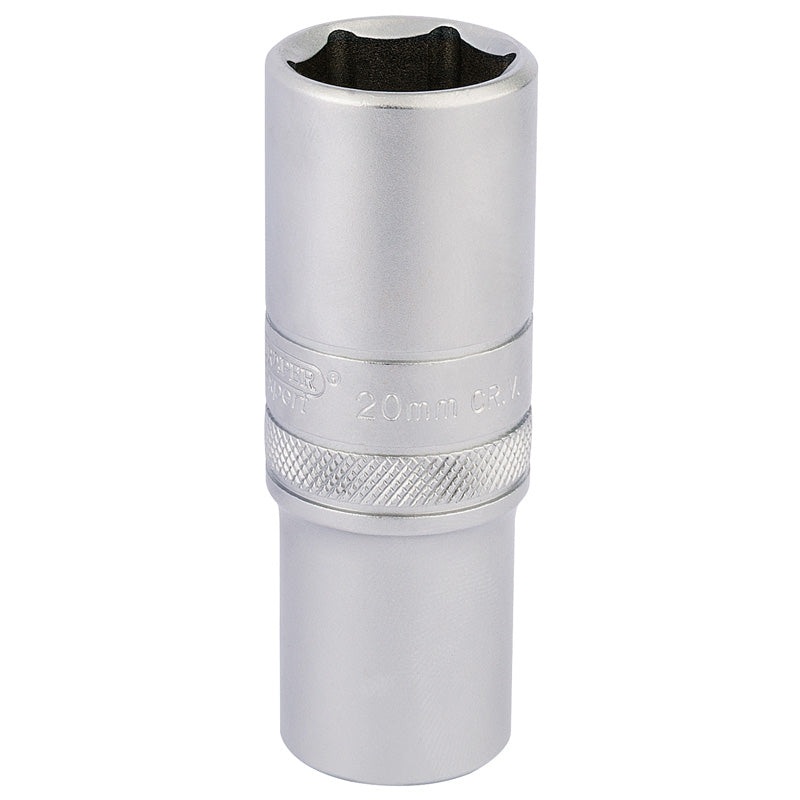 Draper 1/2 Square Drive 6 Point Metric Deep Socket (20mm)