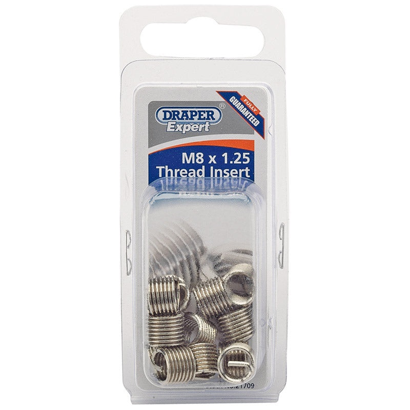 Draper Expert M8 x 1.25 Metric Thread Insert Refill Pack (12)