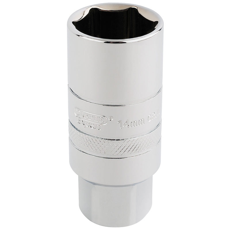 Draper 3/8 Square Drive 14mm Thread 6 Point Spark Plug Socket (21mm Socket)