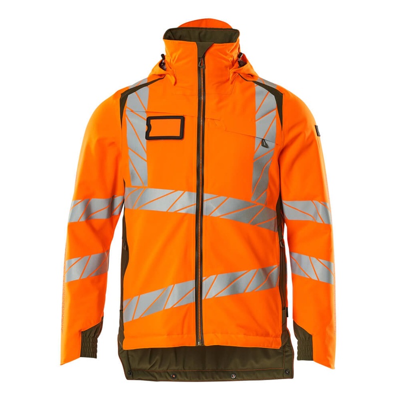 Mascot Accelerate Safe Lightweight Winter Jacket with CLIMascot – Hi-Vis Orange/Moss Green