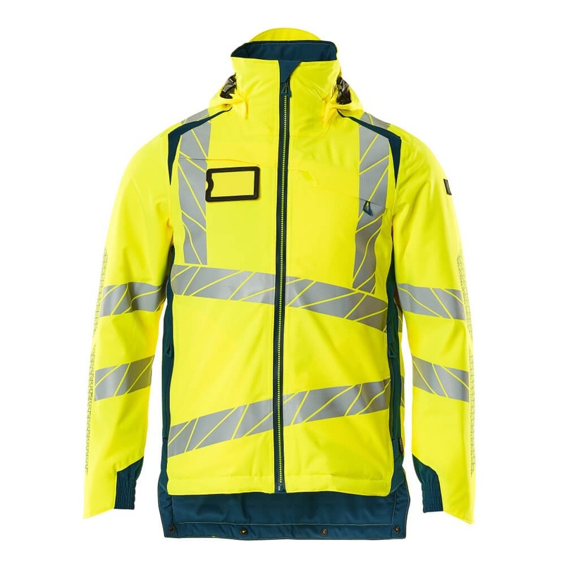 Mascot Accelerate Safe Lightweight Winter Jacket with CLIMascot – Hi-Vis Yellow/Dark Petroleum