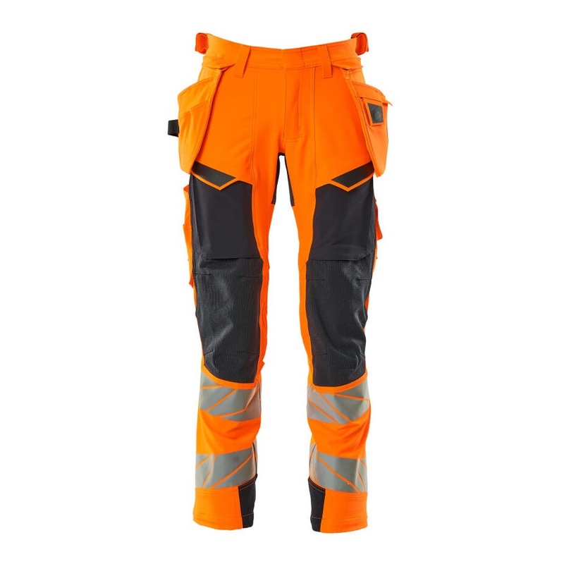Mascot Accelerate Safe Trousers with Holster Pockets – Hi-Vis Orange/Dark Navy