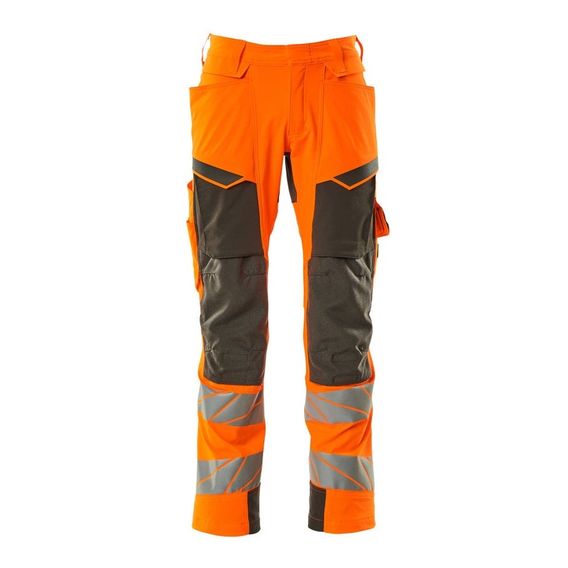 Mascot Accelerate Safe Trousers with Kneepad Pockets – Hi-Vis Orange/Dark Anthracite