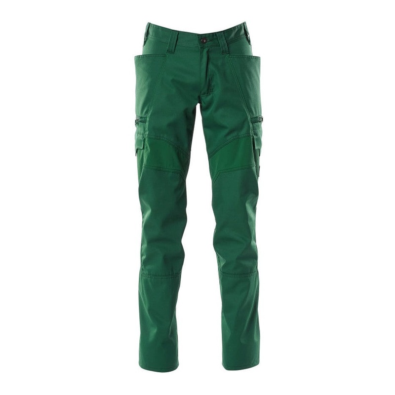 Mascot Accelerate Thigh Pocket Trousers with Stretch Zones – Green