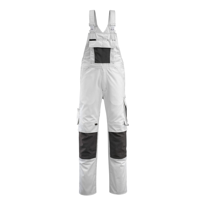 Mascot Unique Augsburg Bib & Brace – White/Dark Anthracite