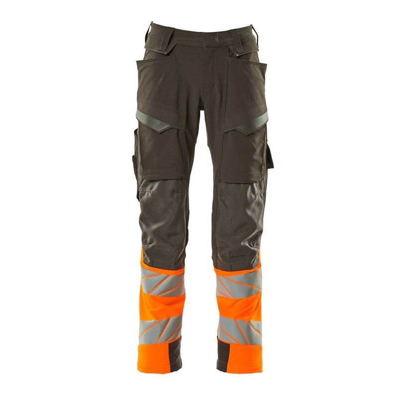 Mascot Accelerate Safe Trousers with Kneepad Pockets – Dark Anthracite/Hi-Vis Orange