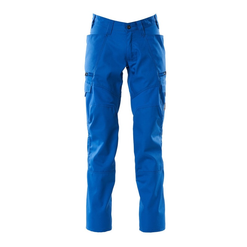 Mascot Accelerate Thigh Pocket Trousers with Stretch Zones – Azure Blue