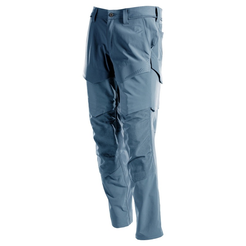 Mascot Customized Stretch Trousers with Kneepad Pockets – Stone Blue
