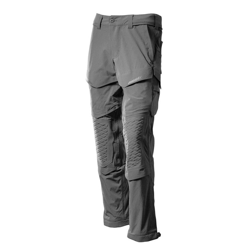 Mascot Customized Stretch Trousers with Kneepad Pockets – Stone Grey