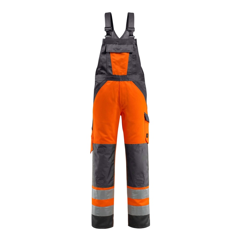 Mascot Safe Light Gosford Bib & Brace – Hi-Vis Orange/Dark Anthracite