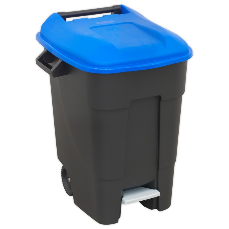 Sealey Refuse/Wheelie Bin with Foot Pedal 100L – Blue
