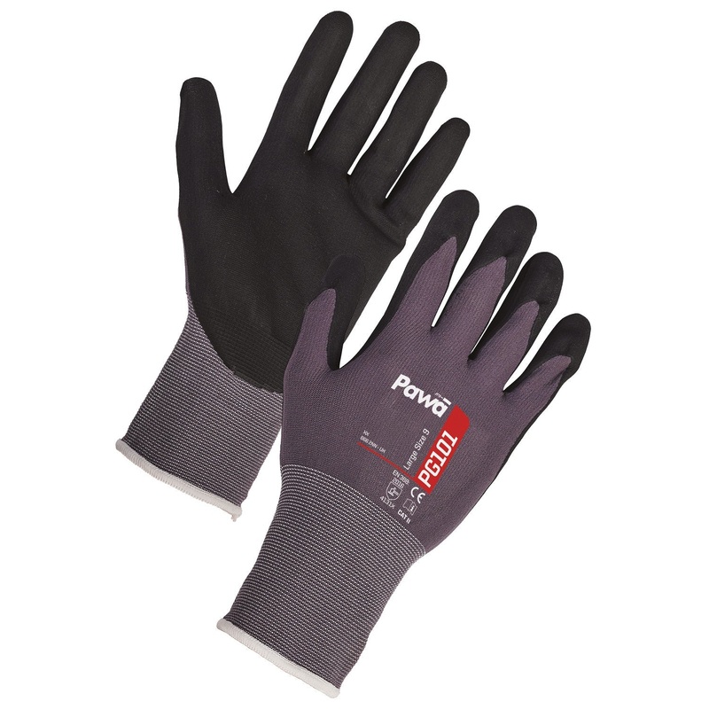 Pawa PG101 Breathable Gloves|Grey/Black|S|M|L|XL|2XL