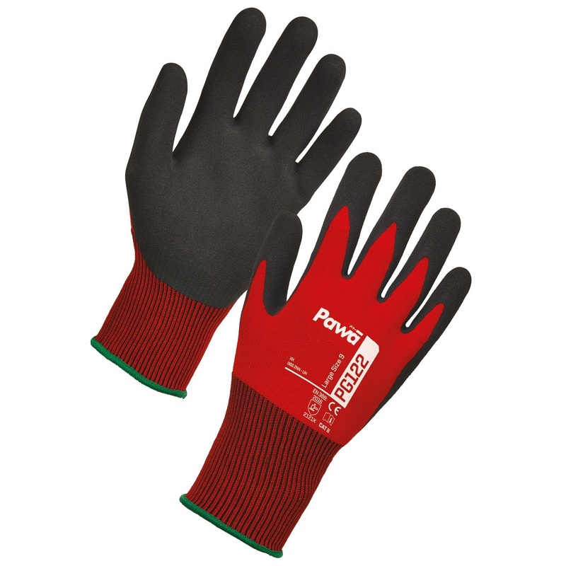 Pawa PG122 Dexterous Gloves|Red|M|L|XL